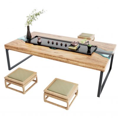 新中式榻榻米茶桌椅