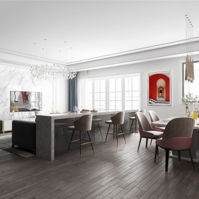 现代家装客餐厅