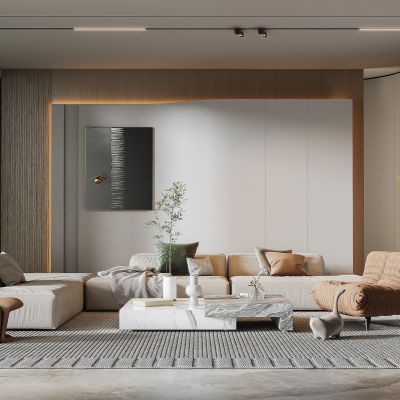 现代轻奢客厅沙发组合