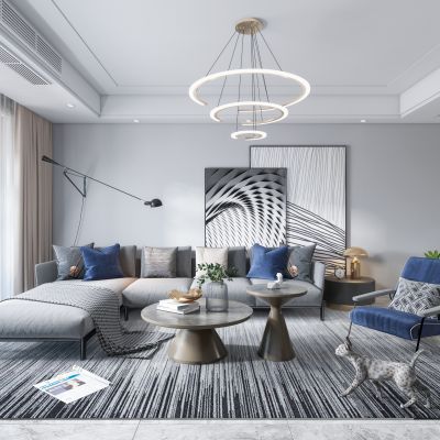 现代客餐厅 曲美家具