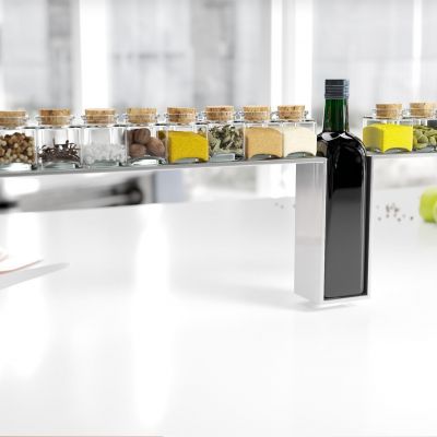 现代厨房调味品组合