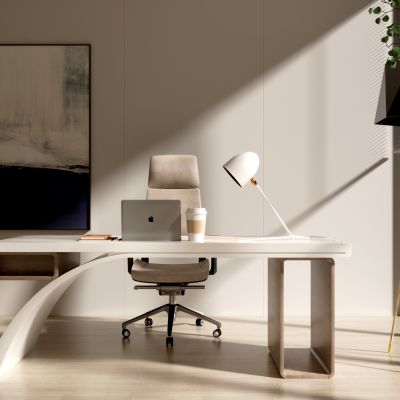 现代办公桌椅组合