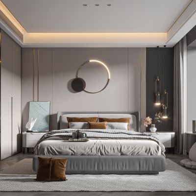 现代风格卧室