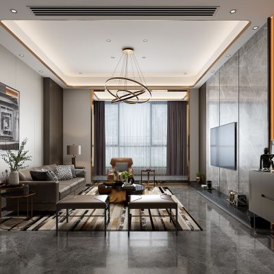 现代客厅沙发组合