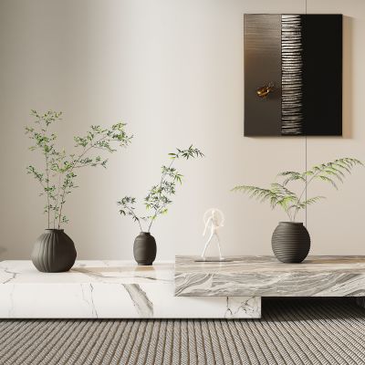 现代轻奢植物盆栽