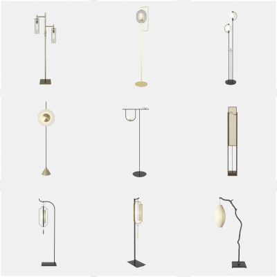 新中式落地灯