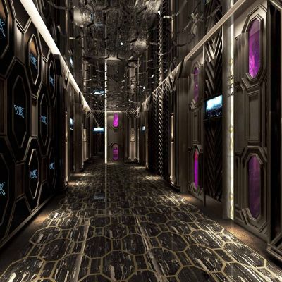 现代Art Deco风格走道 KTV