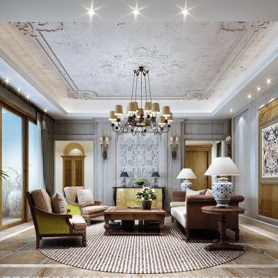 美式现代客厅
