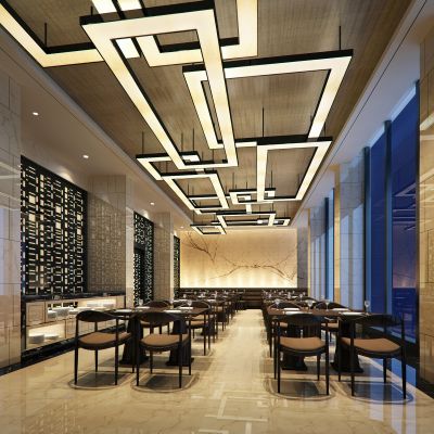 新中式酒店自助餐厅