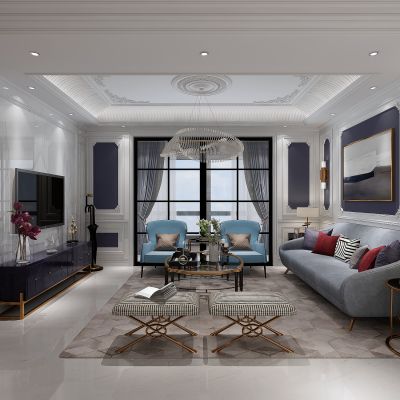 现代轻奢客厅