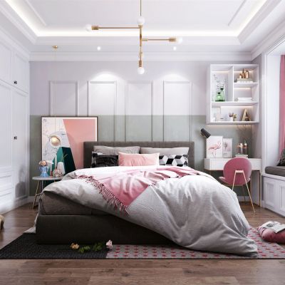 现代简约女儿房