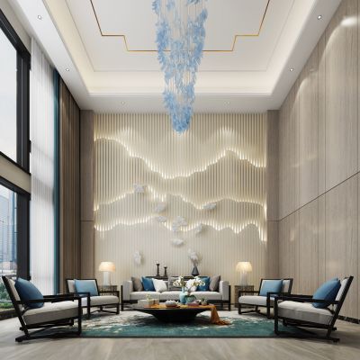 新中式客厅沙发组合