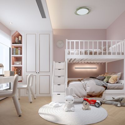 现代家居女孩儿童房