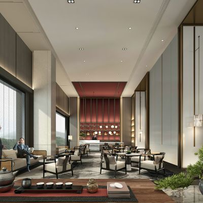 新中式售楼处洽谈区