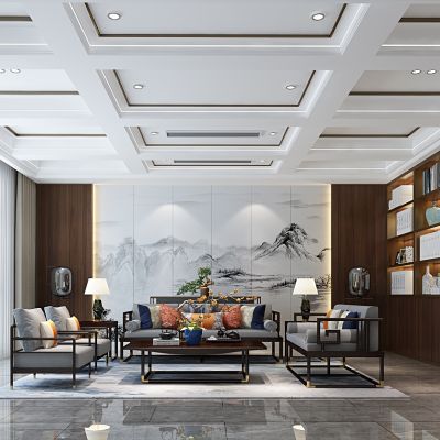 新中式客厅 中式客厅