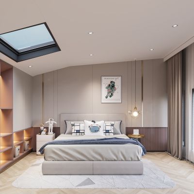 现代阁楼儿童房