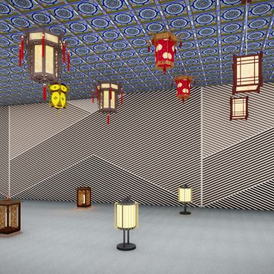 中式古灯 宫廷灯具 装饰景观灯 豪华大气古灯 戏楼酒店用灯