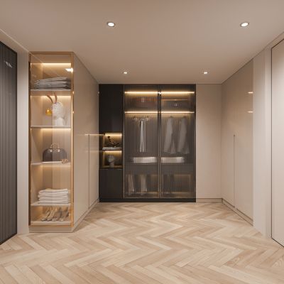 现代衣帽间