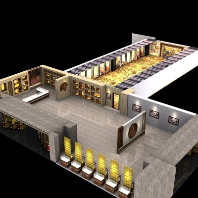 新中式工艺品展厅 会议室