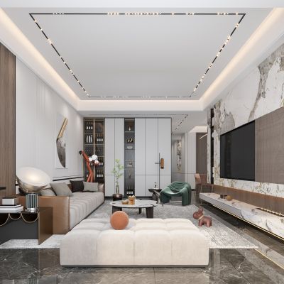 現(xiàn)代輕奢家居客餐廳