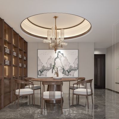 新中式家居客餐厅