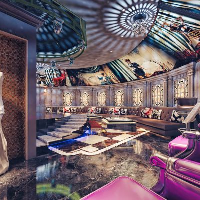 简欧蒙古包内部欧式KTV奢华包间