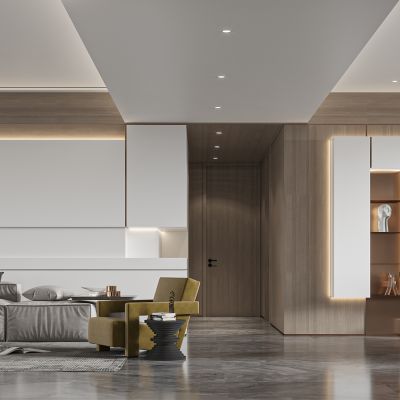 现代别墅客餐厅