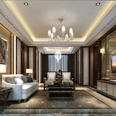 现代风格别墅客厅