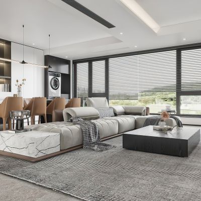 现代极简客餐厅