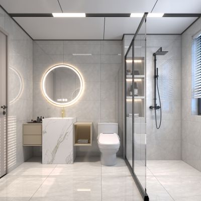 现代蜂窝大板吊顶卫生间