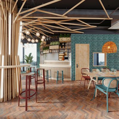 现代轻奢餐饮空间