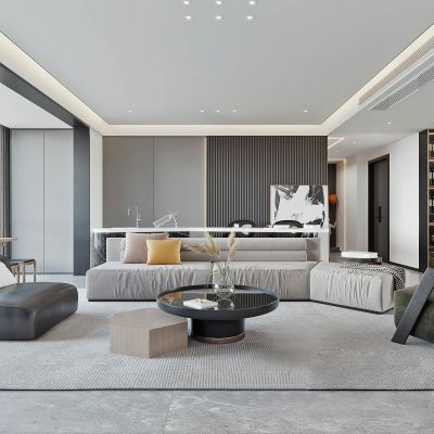 现代极简客餐厅