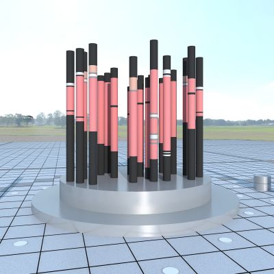 现代 心形 雕塑