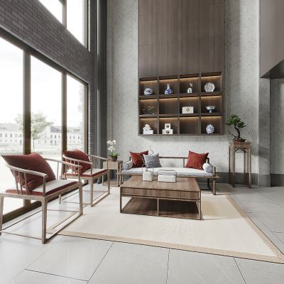 现代办公空间前台