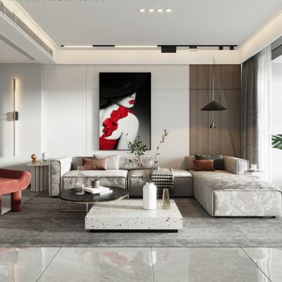 现代简约客餐厅