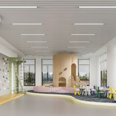 现代幼儿园游乐区