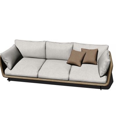 现代风格多人沙发SU模型