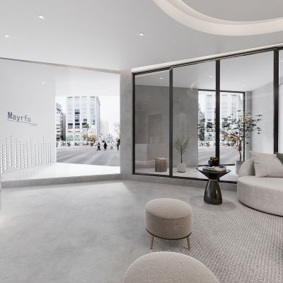 现代办公空间前台