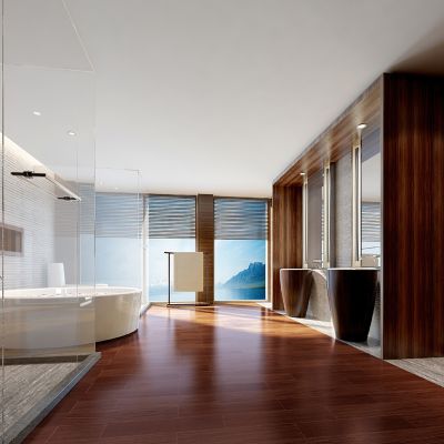 新中式酒店豪华卫生间