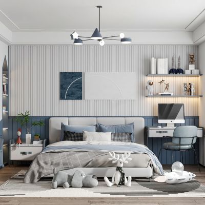 现代儿童房，男孩房