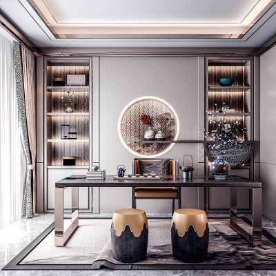 新中式书房茶室