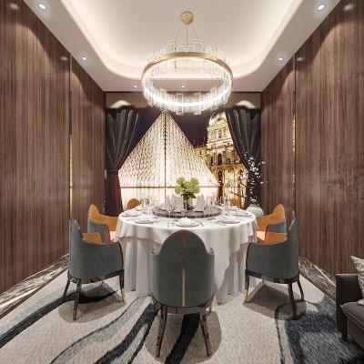 现代餐厅包间