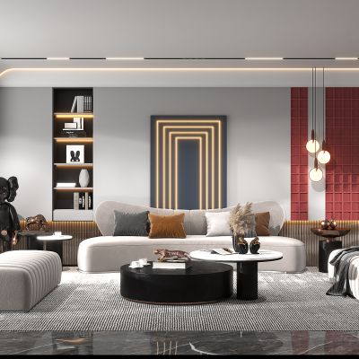 现代客餐厅组合