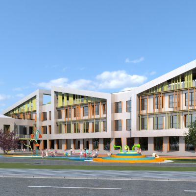 现代 幼儿园.建筑