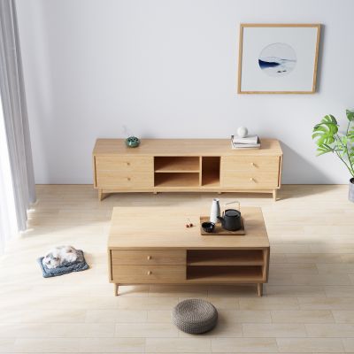 日式茶几电视柜组合