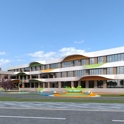 现代 幼儿园.建筑