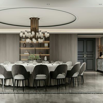 现代餐厅包间