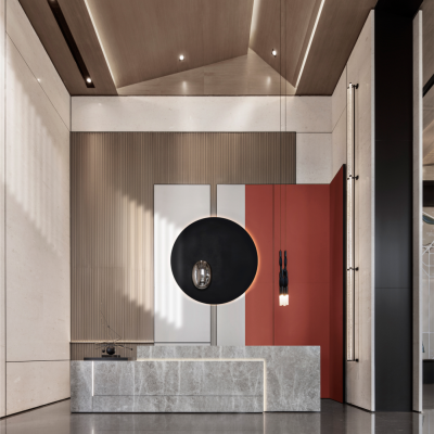 现代售楼处前台