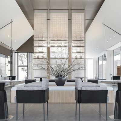 现代售楼处洽谈区