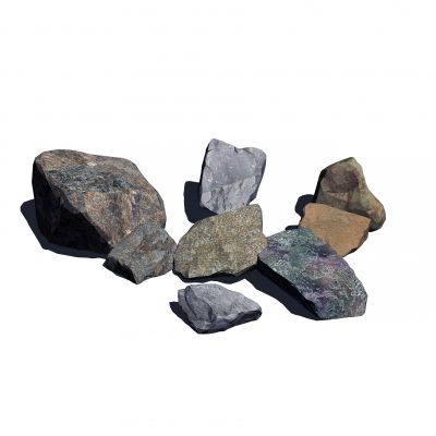 现代风格石头SU模型